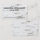 Carte De Visite Écorce de bouleau (Devant / Derrière)