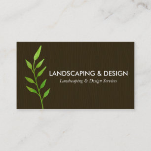 Carte De Visite Écorce moderne d'aménagement et de conception