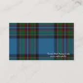 Carte de visite écossais de plaid de tartan (Dos)