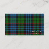Carte de visite écossais de plaid de tartan (Dos)
