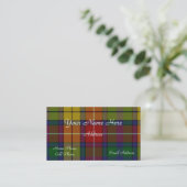 Carte de visite écossais de plaid de tartan (Debout devant)