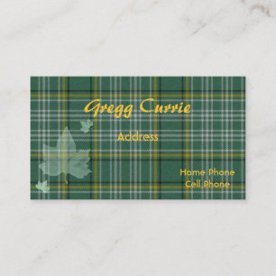 Carte de visite écossais de plaid de tartan