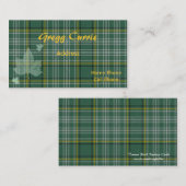 Carte de visite écossais de plaid de tartan (Devant / Derrière)