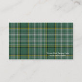 Carte de visite écossais de plaid de tartan (Dos)