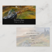 Carte De Visite Écosse Pittoresque Rolling Hills paysage (Devant / Derrière)