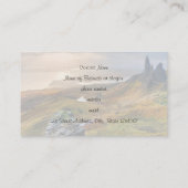 Carte De Visite Écosse Pittoresque Rolling Hills paysage (Dos)