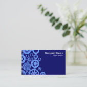 Carte De Visite Écosystème - Bleu Bébé sur Deep Navy 00066 (Debout devant)