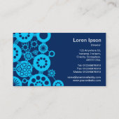 Carte De Visite Écosystème - bleu ciel sur bleu foncé 00255e (Dos)