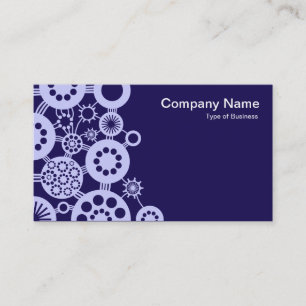 Carte De Visite Écosystème - Bleu en poudre sur Indigo profond 150