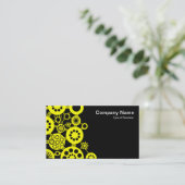 Carte De Visite Écosystème - Jaune avec noir (Debout devant)