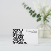 Carte De Visite Écosystème - Noir sur Blanc (Debout devant)