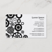 Carte De Visite Écosystème - Noir sur Blanc (Dos)