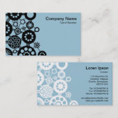 Carte De Visite Écosystème - Noir sur Bleu clair 9dc6d8 (Devant / Derrière)