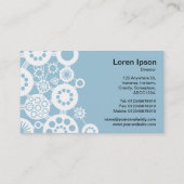 Carte De Visite Écosystème - Noir sur Bleu clair 9dc6d8 (Dos)