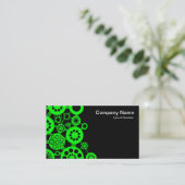 Carte De Visite Écosystème - Vert avec noir (Debout devant)