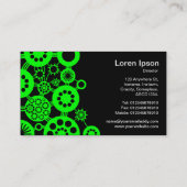 Carte De Visite Écosystème - Vert avec noir (Dos)