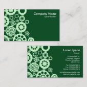 Carte De Visite Écosystème - Vert fantôme sur Vert foncé 02481c (Devant / Derrière)