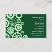 Carte De Visite Écosystème - Vert fantôme sur Vert foncé 02481c (Dos)