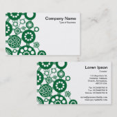 Carte De Visite Écosystème - Vert forestier sur blanc (Devant / Derrière)