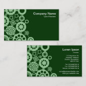 Carte De Visite Écosystème - Vert pâle sur Vert foncé 003300 (Devant / Derrière)
