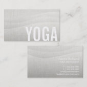 Carte De Visite Écoulement élégant de professeur de yoga et de (Devant / Derrière)