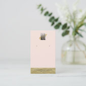 Carte De Visite Écouter Afficher le logo QR Code Social Media Blus (Debout devant)