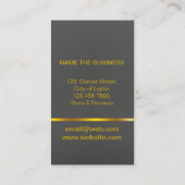 Carte De Visite Écouteur professionnel de professeur de musique de (Dos)