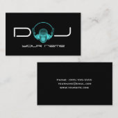 Carte De Visite Écouteurs du DJ (Devant / Derrière)