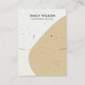 CARTE DE VISITE ÉCRAGE DE RÉCUPÉRATION DE LA LACE D'OCRE JAUNE CÉR (Devant)