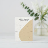 CARTE DE VISITE ÉCRAGE DE RÉCUPÉRATION DE LA LACE D'OCRE JAUNE CÉR (Debout devant)