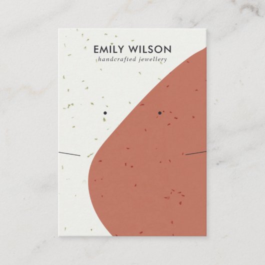 CARTE DE VISITE ÉCRAMA DE REPOS DE LA POUSSIÈRE ORANGE DE POINTE D (Devant)