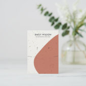 CARTE DE VISITE ÉCRAMA DE REPOS DE LA POUSSIÈRE ORANGE DE POINTE D (Debout devant)