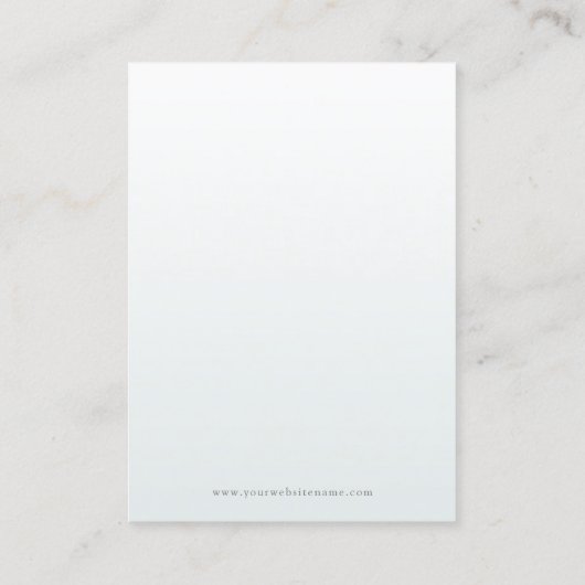 Carte De Visite Écran à bijoux Sage Green Floral Circle (Dos)