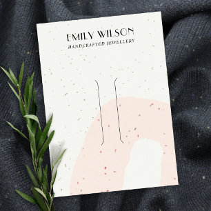 CARTE DE VISITE ÉCRAN À CHEVEUX DE POINTE BLANC ABSTRAIT