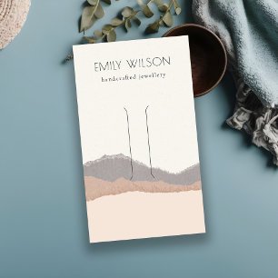 Carte De Visite Écran à cheveux Pastel Blush Kraft Mountain Wair C