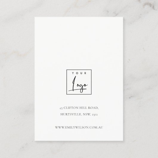 Carte De Visite Écran à coiffure à poils colossaux de l'agate vert (Dos)