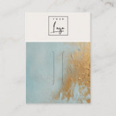 Carte De Visite Écran à coiffure du logo de peinture à l'huile d'o (Devant)