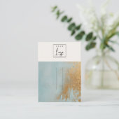 Carte De Visite Écran à coiffure du logo de peinture à l'huile d'o (Debout devant)