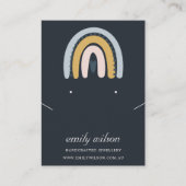 CARTE DE VISITE ÉCRAN À COURSE SCANDI BLUSH NAVY EARRING (Devant)