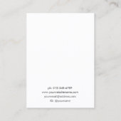 Carte De Visite Écran à oreille Motif en feuille rose tendance