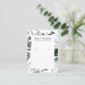 Carte De Visite Écran à oreille pour cadre feuilleté vert (Debout devant)