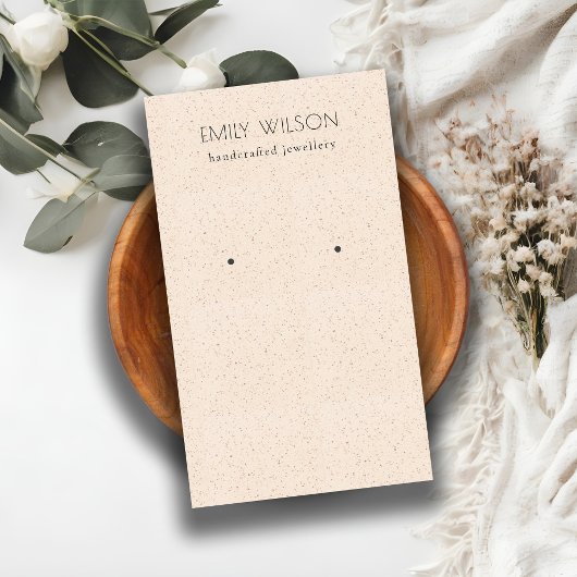 Carte De Visite Écran à oreilles en céramique rose pâle