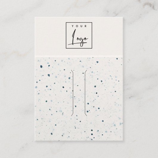 Carte De Visite Écran à poil blanc blanc blanc éclaboussé (Devant)