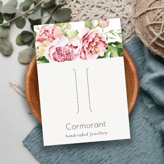 Carte De Visite Écran à poitrine florale de l'Aquarelle