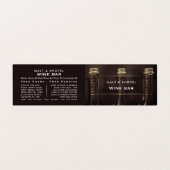 Carte De Visite Écran À Trois Bouteilles, Bar À Vins/Vin, Détaillé (Extérieur déplié)