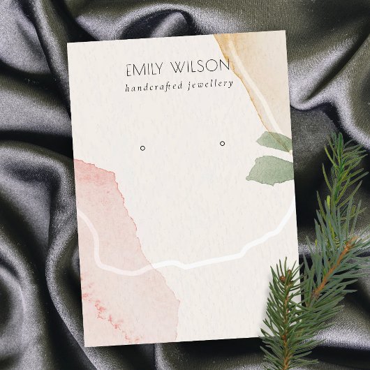 Carte De Visite Écran Abstrait à oreilles vert moelleux