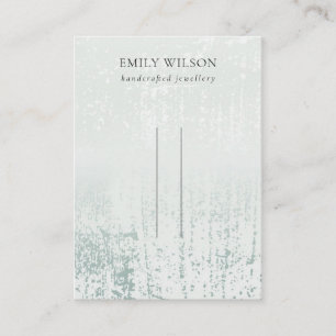 Carte De Visite Écran Abstrait à poil de pluie Sliver Aqua