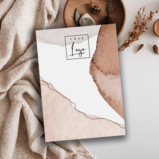 Carte De Visite Écran Abstrait chic du collier d'aquarelle