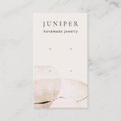 Carte De Visite Écran Abstrait de bijoux d'oreille (Devant)