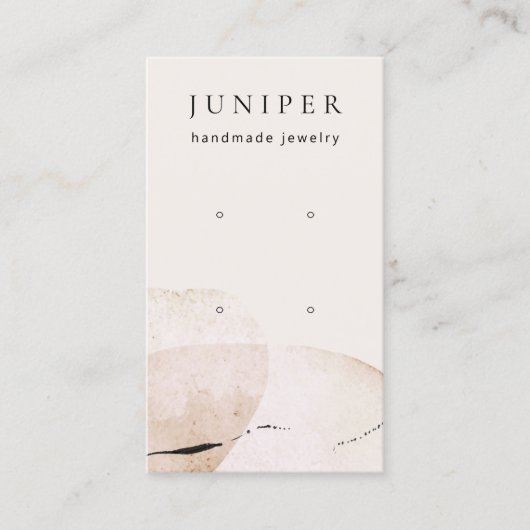 Carte De Visite Écran Abstrait de bijoux d'oreille (Devant)